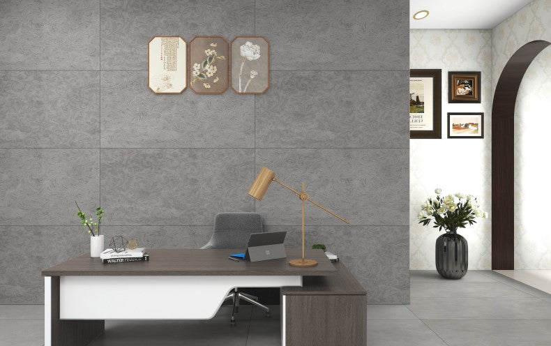 Digital Vitrified Carving Tiles Code Kinfolk Decor 2 (600x1200 mm) Carving