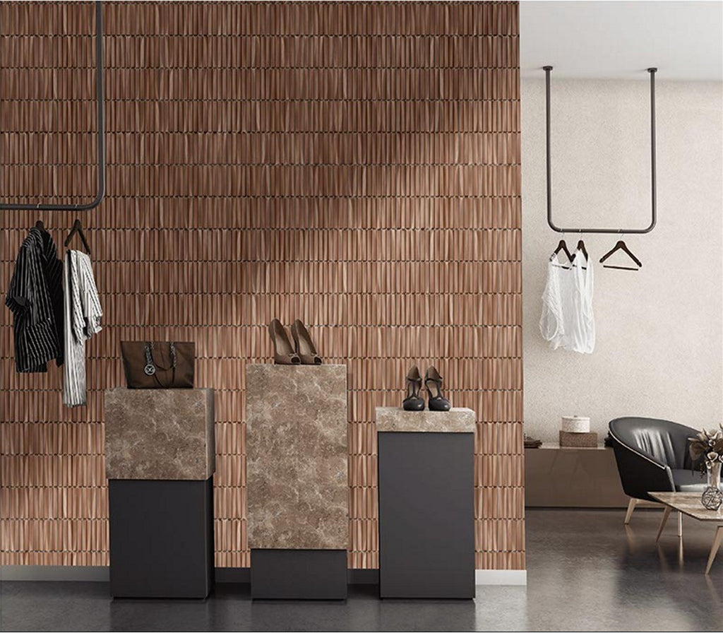 Digital Subway Tiles Code Kitkat Cosmo Mocha (300x300mm)