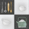 Digital Kitchen Tiles Code Kt-10-hl (300x300mm)