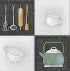 Digital Kitchen Tiles Code Kt-10-hl (300x300mm)