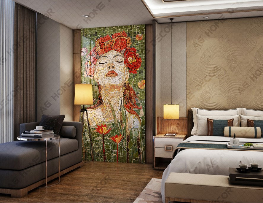 Digital Poster Tiles Code Lady Rose (1200x2400 mm)