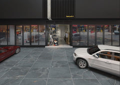 Digital Vitrified Tiles Code Latina Slate Nero (600X600 mm) Matt