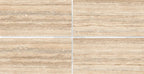 Digital Vitrified Carving Tiles Code latin Travertion Brown (600x1200 mm) Carving