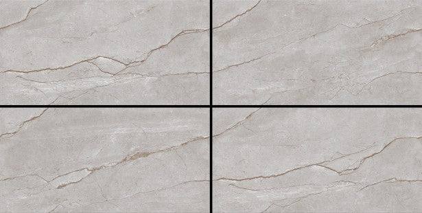 Digital Vitrified Tiles Code Liard Grey (600x1200 mm) Glossy
