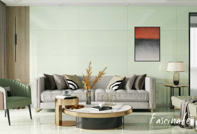 Digital Vitrified Tiles Code Light Green (600x1200 mm)