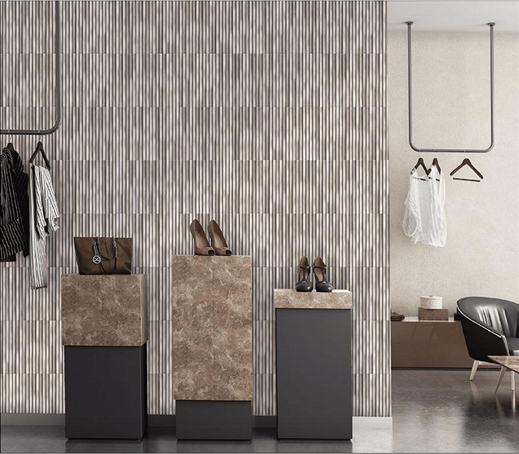 Digital Subway Tiles Code Liner Cosmo Rust (300x300mm)