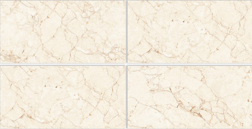 Digital Vitrified Tiles Code Livena Beige (600x1200 mm) Glossy Endless