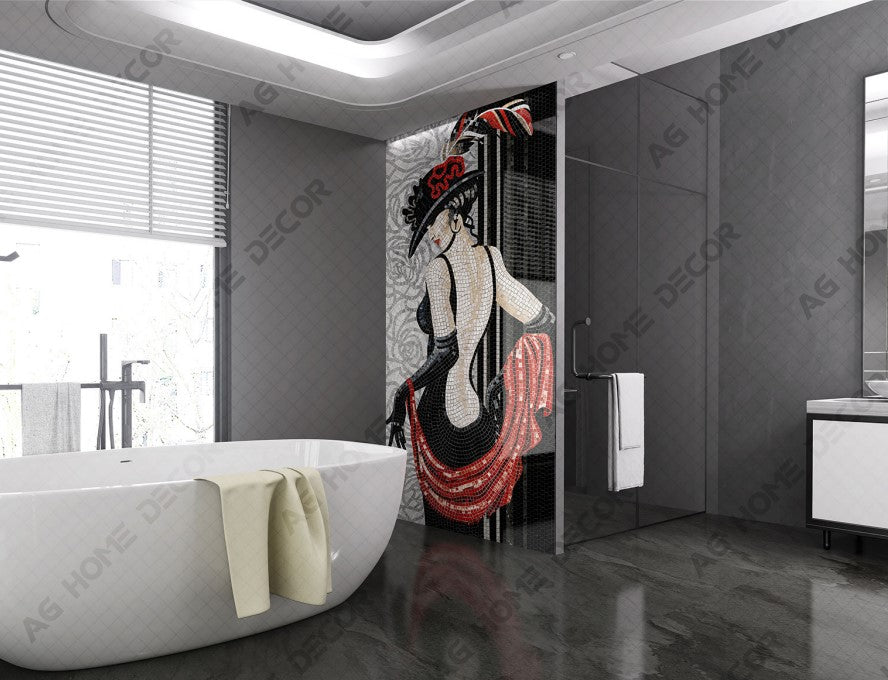 Digital Poster Tiles Code Madam Mosaic (1200x2400 mm)