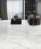 Digital Vitrified Tiles Code Mascia Bianco (1200x1800 mm) Glossy 15 MM