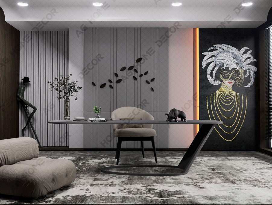 Digital Poster Tiles Code Midnight Masque (1200x2400 mm)