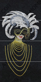 Digital Poster Tiles Code Midnight Masque (1200x2400 mm)