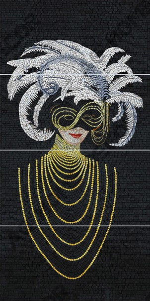 Digital Poster Tiles Code Midnight Masque (1200x2400 mm)