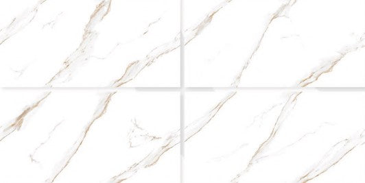 Digital Vitrified Carving Tiles Code Onic White (600x1200 mm) Carving