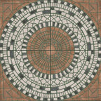 Digital Parking Tiles Code Oval-106 (500x500mm)