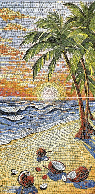 Digital Poster Tiles Code Palm Beach (1200x2400 mm)