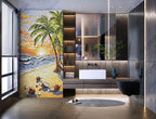 Digital Poster Tiles Code Palm Beach (1200x2400 mm)