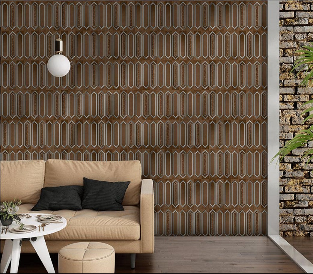 Digital Subway Tiles Code Picket Cosmo Pecan (300x300mm)