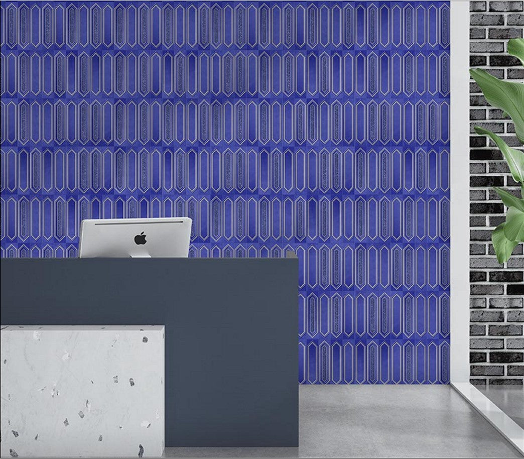 Digital Subway Tiles Code Picket Cosmo Sapphire (300x300mm)