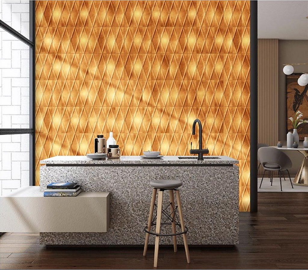 Digital Subway Tiles Code Plaka Cosmo Gold (300x300mm)