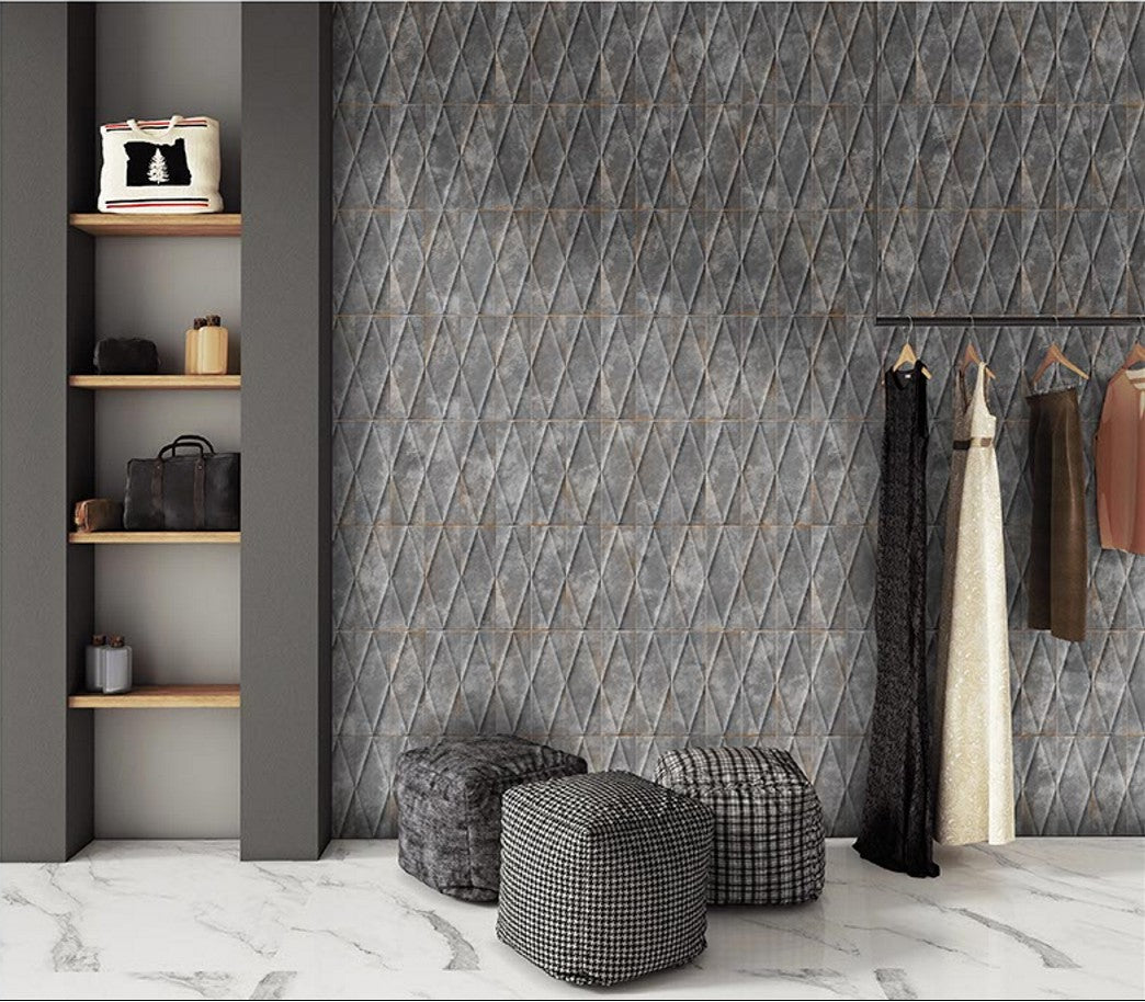 Digital Subway Tiles Code Plaka Cosmo Slate (300x300mm)