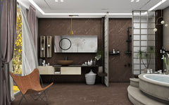 Digital Vitrified Carving Tiles Code Port Choco (600x1200 mm) Carving