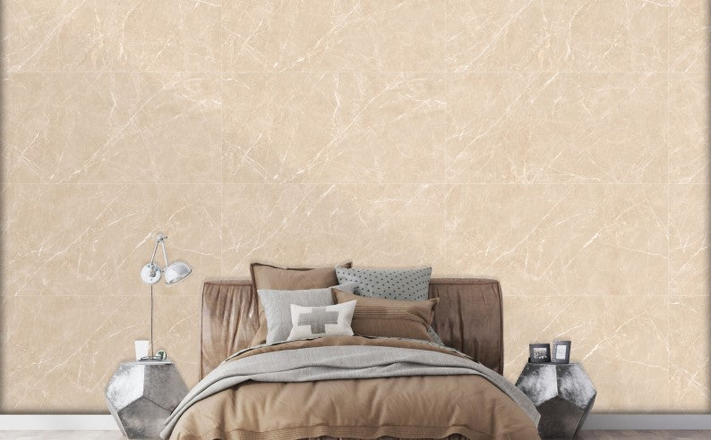 Digital Vitrified Carving Tiles Code Port Crema (600x1200 mm) Carving