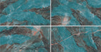 Digital Vitrified Tiles Code Posco Teal (600x1200 mm) High Glossy Endless