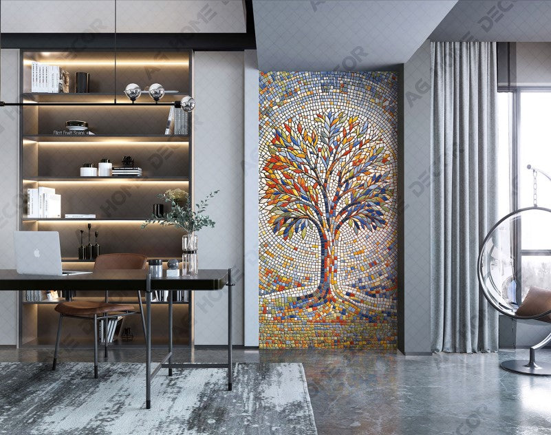 Digital Poster Tiles Code Prism Tree (1200x2400 mm)