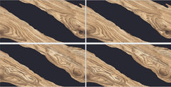 Digital Vitrified Tiles Code Resin Wood Brown (600x1200 mm) High Glossy Endless