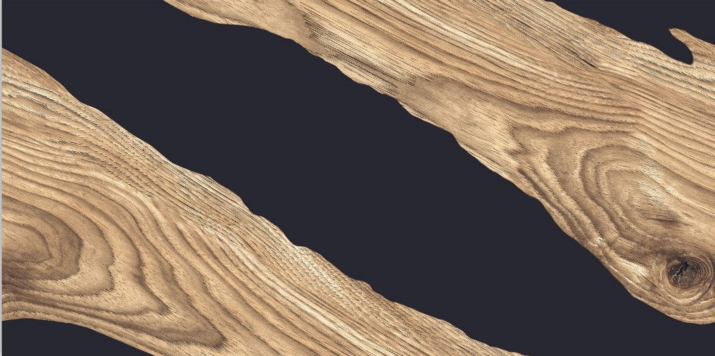 Digital Vitrified Tiles Code Resin Wood Brown (600x1200 mm) High Glossy Endless