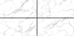 Digital Vitrified Tiles Code Rocher Statuario (600x1200 mm) Glossy