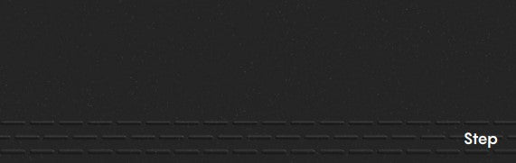 Full Body Step & Riser Tiles Code Rock Black (1X3 Feet) Matt