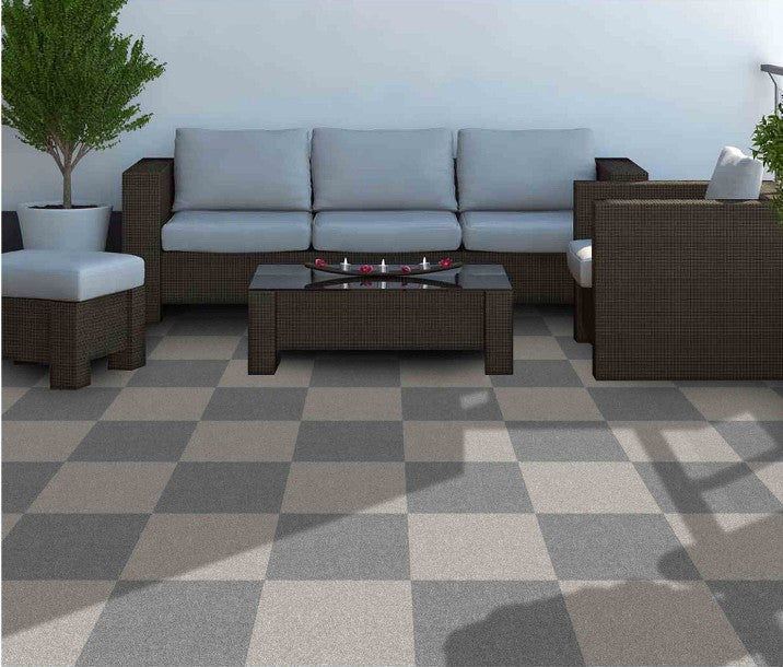 Digital Parking Tiles Code Rock Grey (300x300mm)