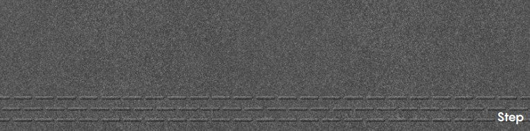 Step & Riser Tiles Code Rock Nero (1X4 Feet)