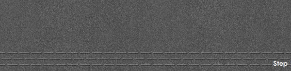 Full Body Step & Riser Tiles Code Rock Nero (1X4 Feet) Matt