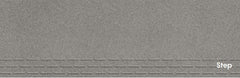 Full Body Step & Riser Tiles Code Rock Silver (1X3 Feet) Matt