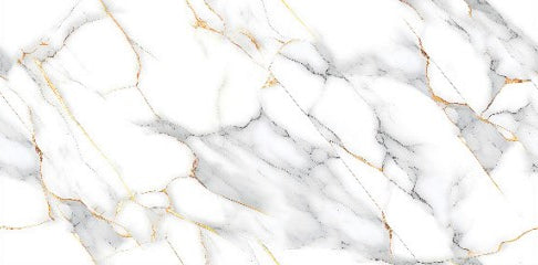 Digital Vitrified Tiles Code Romio White Gold (600x1200 mm) High Glossy