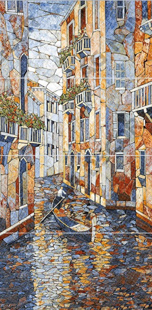 Digital Poster Tiles Code Rowboat City (1200x2400 mm)