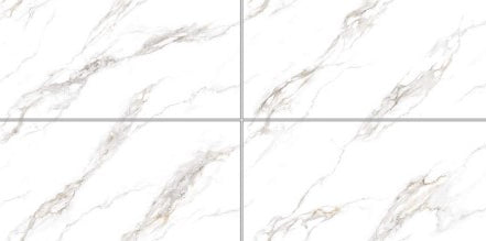 Digital Vitrified Tiles Code Royal White End Match (800x1600 mm) Glossy
