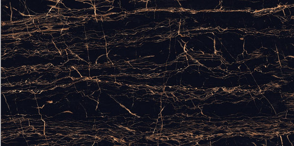 Digital Vitrified Tiles Code Silk Black (600x1200 mm) High Glossy Endless