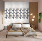 Digital Subway Tiles Code Square 203 (300x300mm)