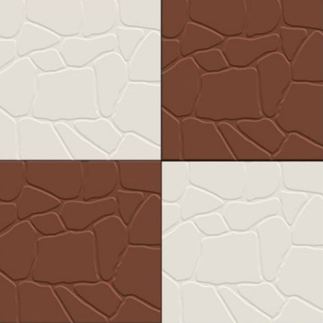 Ivory & Terracotta Tiles Code Stone (300x300mm)
