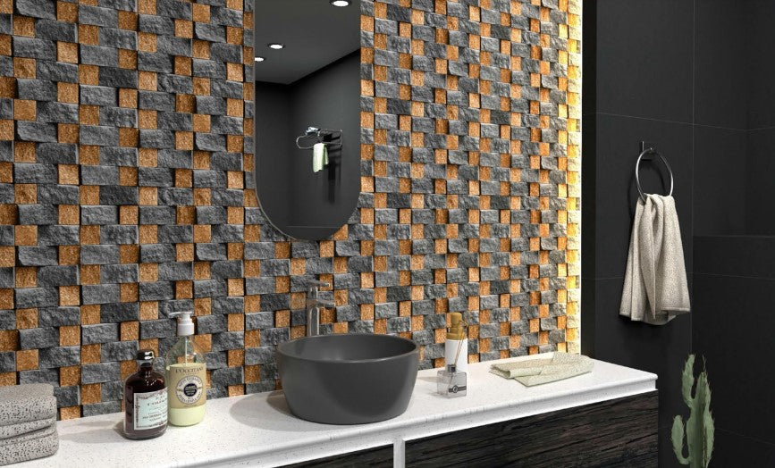 Digital Elevation Tiles Code Stonex Cemento (300x450 mm) High Depth