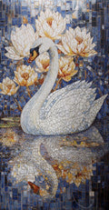Digital Poster Tiles Code Swimming Swan (1200x2400 mm)
