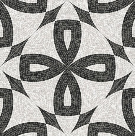 Digital Moroccan Tiles Code Thump Black (600x600 mm)
