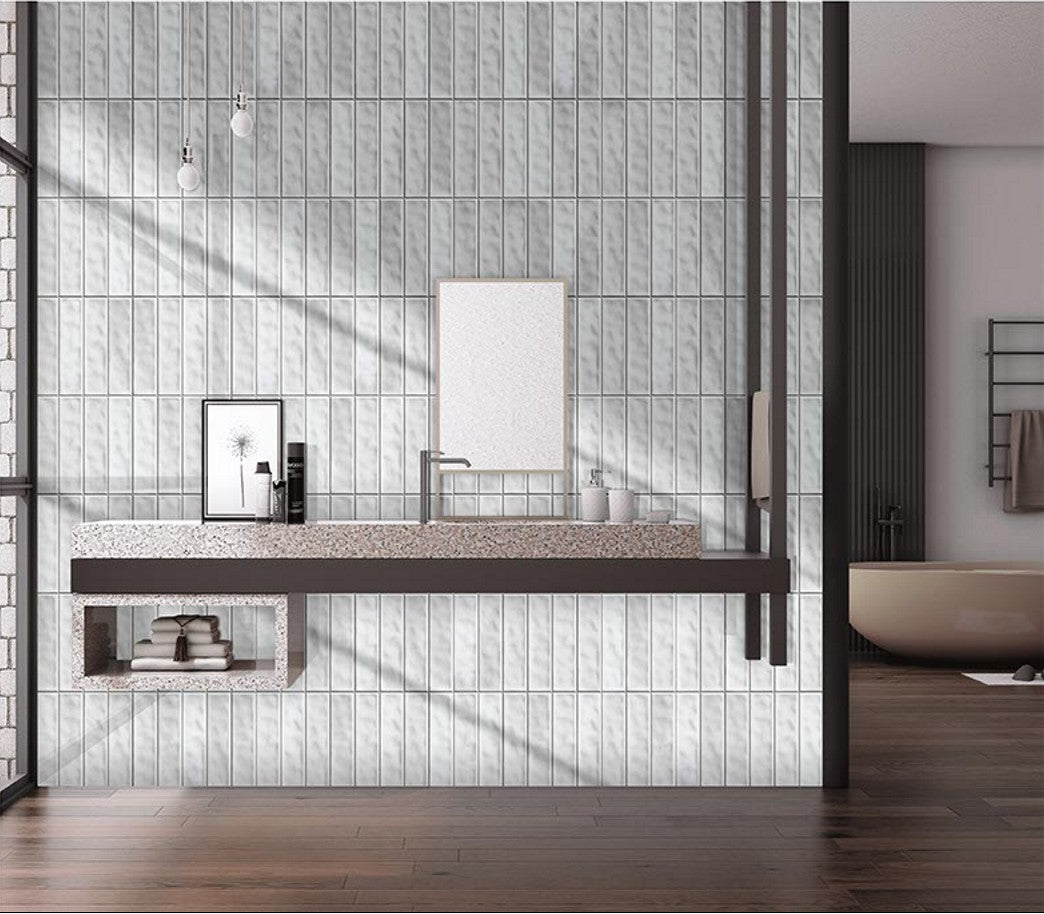 Digital Subway Tiles Code Tikal Cosmo Snow (300x300mm)