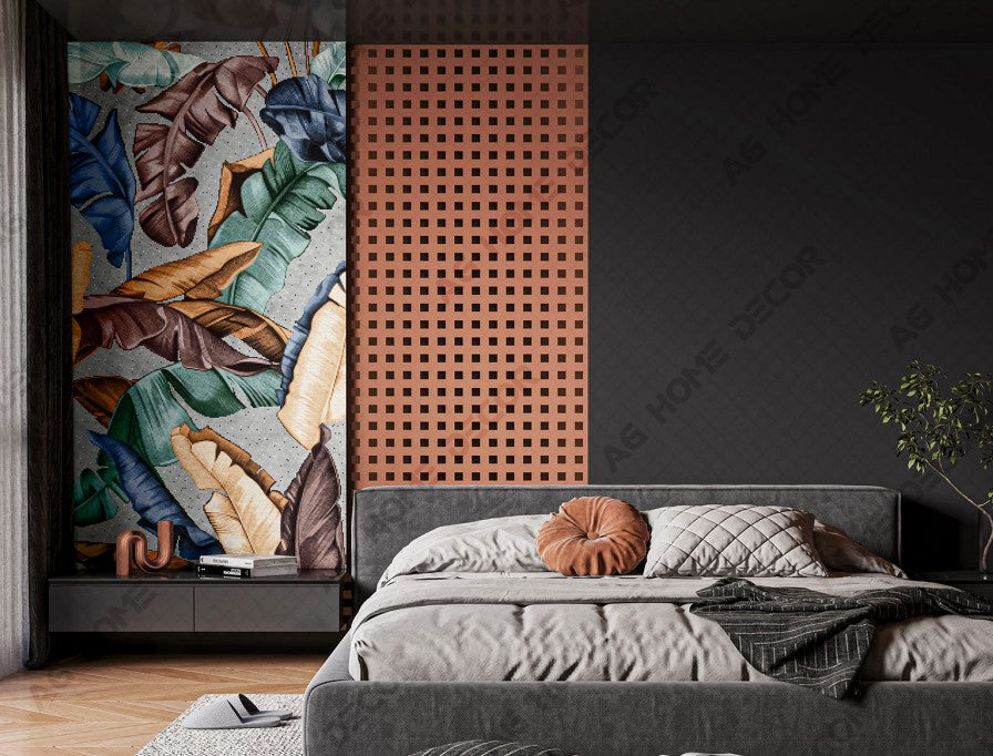 Digital Poster Tiles Code Tropical Leaf (1200x2400 mm)