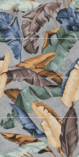 Digital Poster Tiles Code Tropical Leaf (1200x2400 mm)