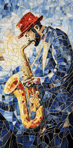 Digital Poster Tiles Code Trumpet Man (1200x2400 mm)