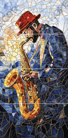 Digital Poster Tiles Code Trumpet Man (1200x2400 mm)